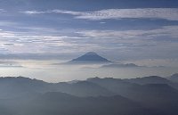 雲海上の富士山